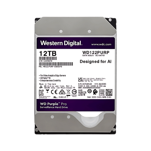 Ổ cứng chuyên camera western digital purple 12TB
